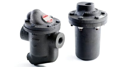 Inverted bucket steam traps